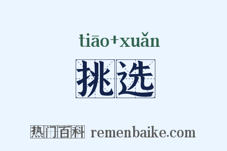 挑选是什么意思的图片